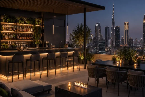 Luxury Rooftop Bar & Lounge Interior Concept Required