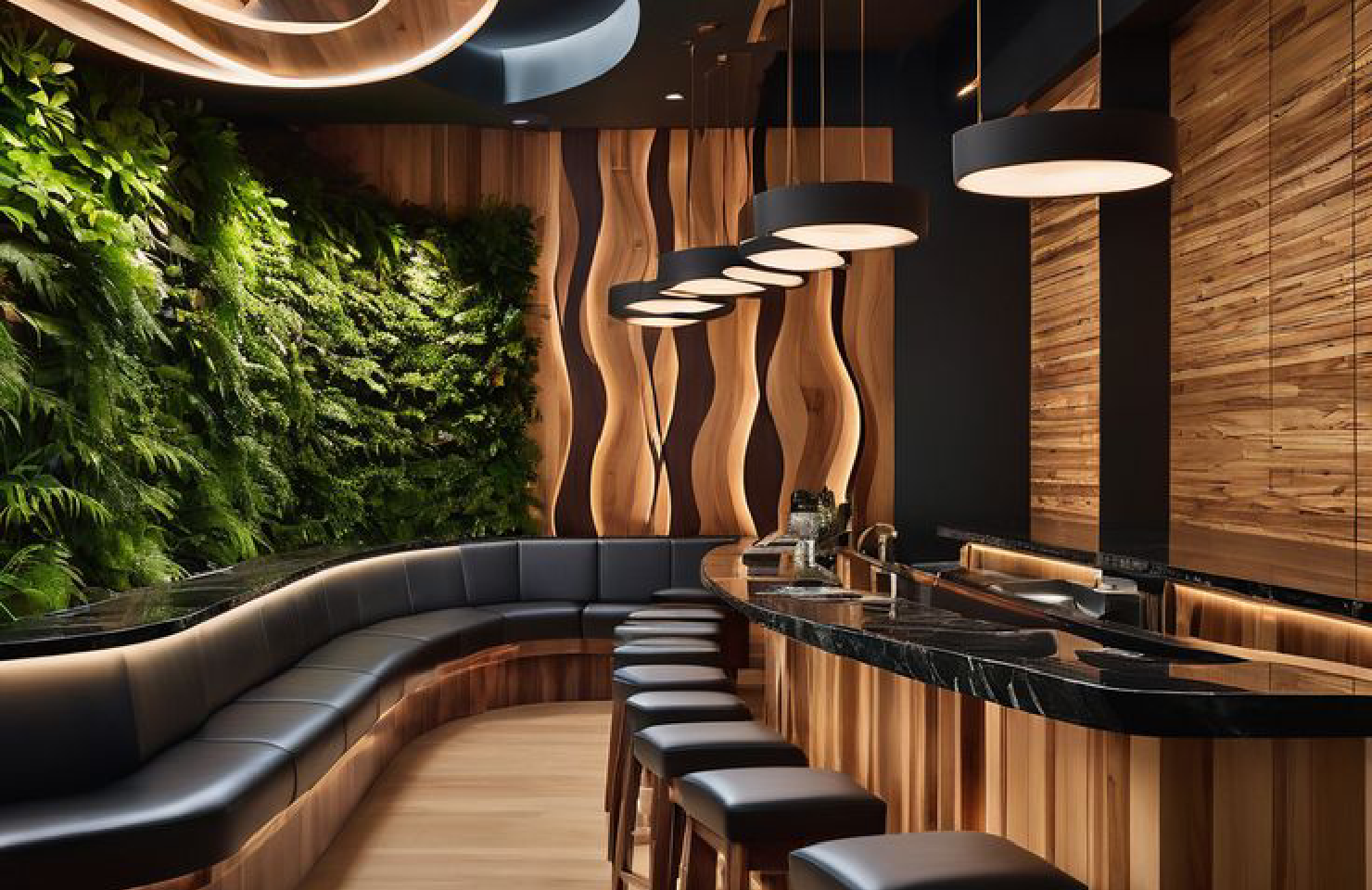 Modern Café Interior Concept Needed for Premium Coffee Brand