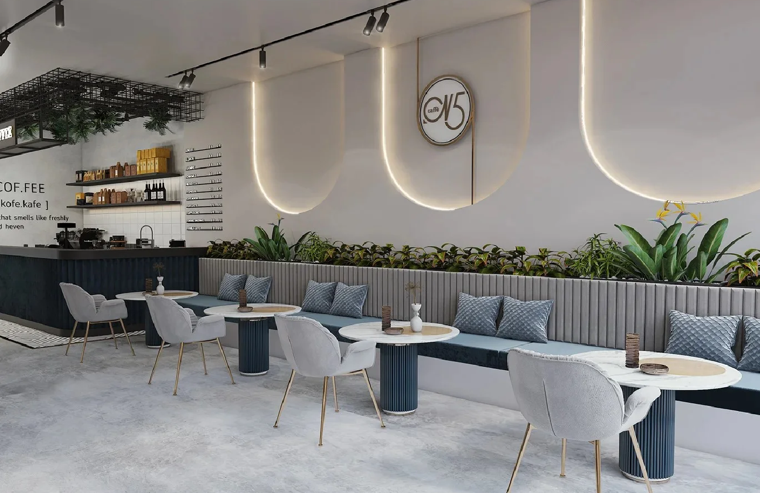 I will Design a Cozy and Inviting Coffee Shop with Professional Interior Design