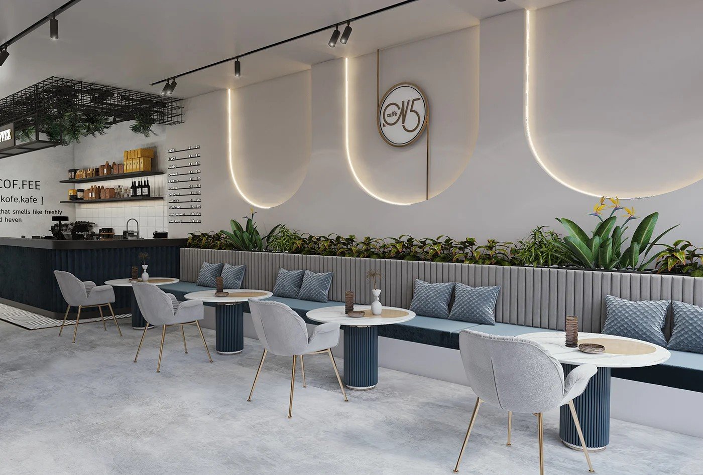 I will Design a Cozy and Inviting Coffee Shop with Professional Interior Design