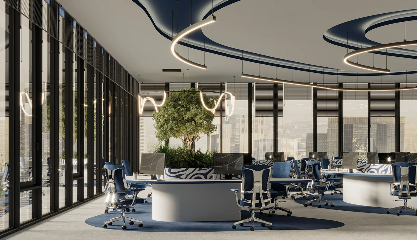 I will Transform Your Co-Working Space with Creative and Functional Interior Design