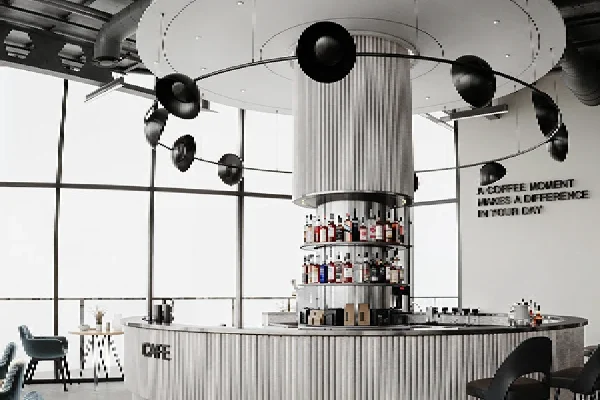 I will render 3d modern restaurant interior ,cozy coffee shop,cafe design