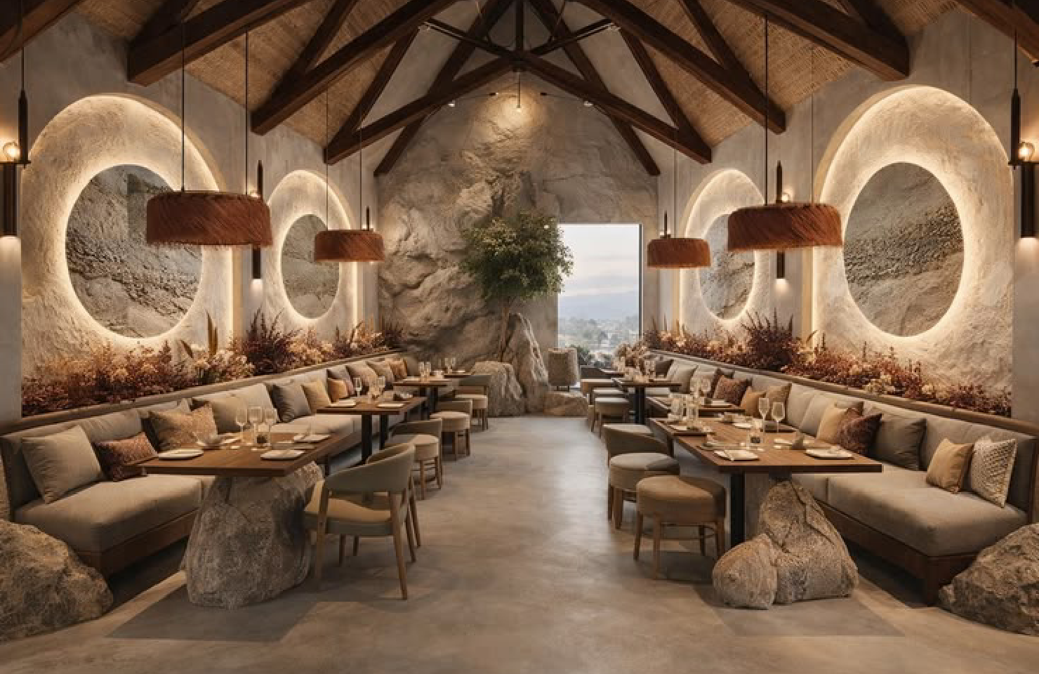 I will render 3d modern restaurant interior ,cozy coffee shop,cafe design